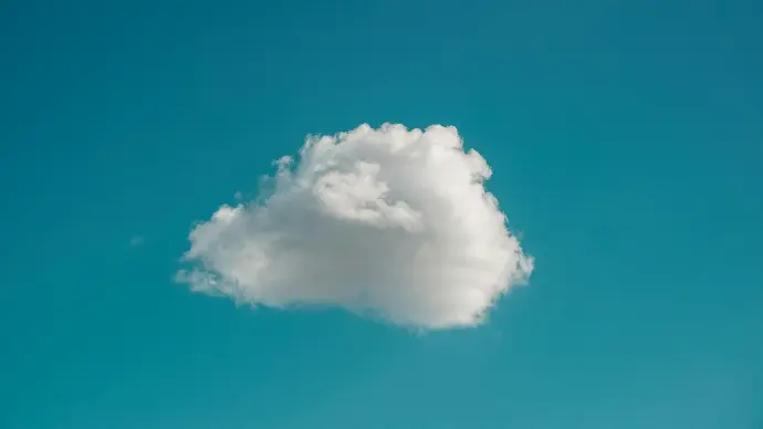 white clouds and blue sky